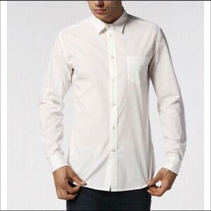 Men’s Diesel S Guruso White Button Down Long sleeve XL!